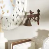 Vintage Cast Iron Bird Welcome Sign with Door Bell - Rustic