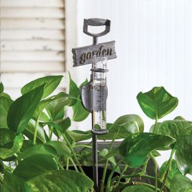Garden Shovel and Rain Gauge Set - Essential Garden Tools for Planting and Measuring Rainfall