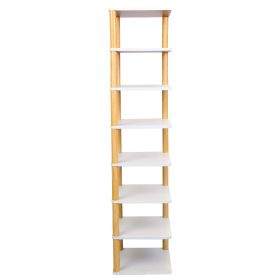 8 Tier Entryway Wooden Shoe Rack