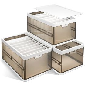 3 Pack Stackable Storage Bin with Lid