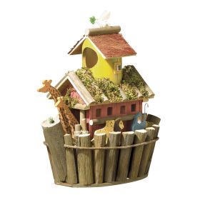 Handcrafted Wooden Noah's Ark Birdhouse