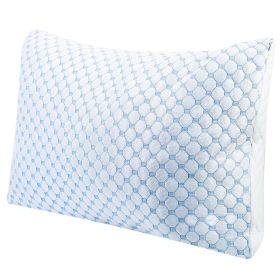 Cooling Memory Foam Pillow with Cooling Gel (Option: King)g_(1Pc)