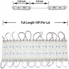 LED Waterproof Module Light, 10ft. board with 60 White Lights. (Option: 10ft)