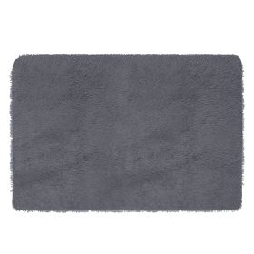 Fluffy Bedroom Rug 48 2.6 anti-Skid Shaggy Area Rug Decorative Floor Carpet Mat (Option: Grayg)