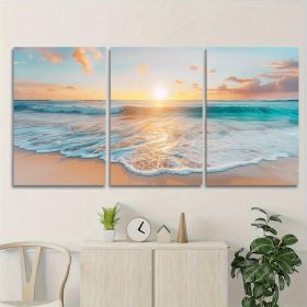 3pcs Wood Frame Canvas Print Decorative Painting, Watercolor Art Painting (Option: 12x8inch)