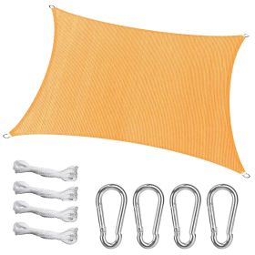 Rectangle Top Canopy, UV Block Awning Shelter, 185GSM HDPE Patio Cover with Snap Hooks Ropes for Outdoor Garden Backyard (Option: 300g_300cm)