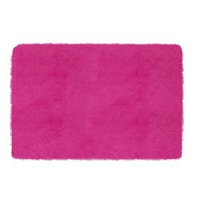 Fluffy Bedroom Rug 48 2.6 anti-Skid Shaggy Area Rug Decorative Floor Carpet Mat (Option: Roseg)