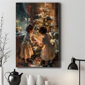 1pc Wrapped Canvas Painting, Canvas Print Wrapped In Pine Frame For Holiday Celebrations (Option: 12x8inch)
