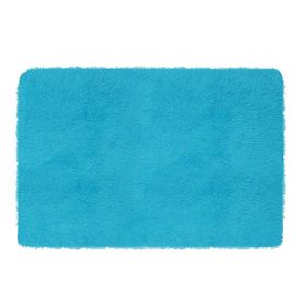 Fluffy Bedroom Rug 48 2.6 anti-Skid Shaggy Area Rug Decorative Floor Carpet Mat (Option: Blueg)